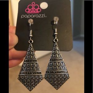 Paparazzi Silver Earrings